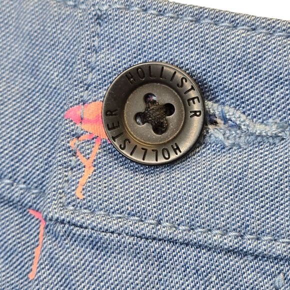 NWT Hollister Men's 28 Blue Pink Epic Flex Flamingo Flat Front Shorts 7" - Picture 7 of 15